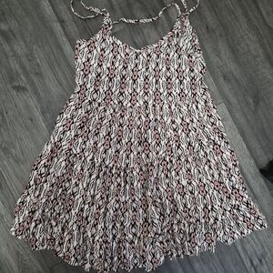 ARDENE Women's Pink Patterned Tiered Sundress - Size M